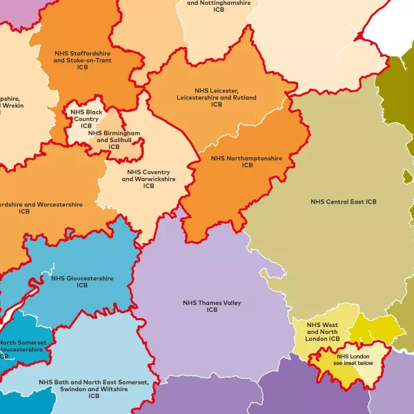 Icb Map NHS ICB Map (England Commissioning Map) 2026 | MapShop