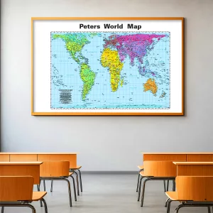 Peters Projection Wall Map