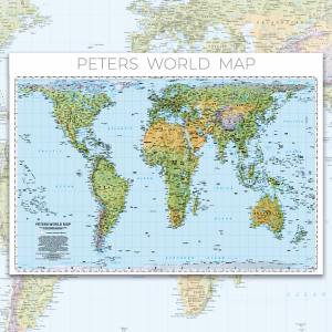 Peters Equal Area World Map (Environmental)