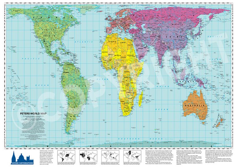 Peters Projection Map (Educational) | MapShop