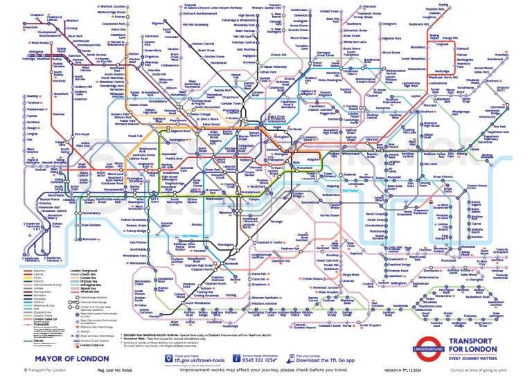 Official TfL London Underground Map (Standard)