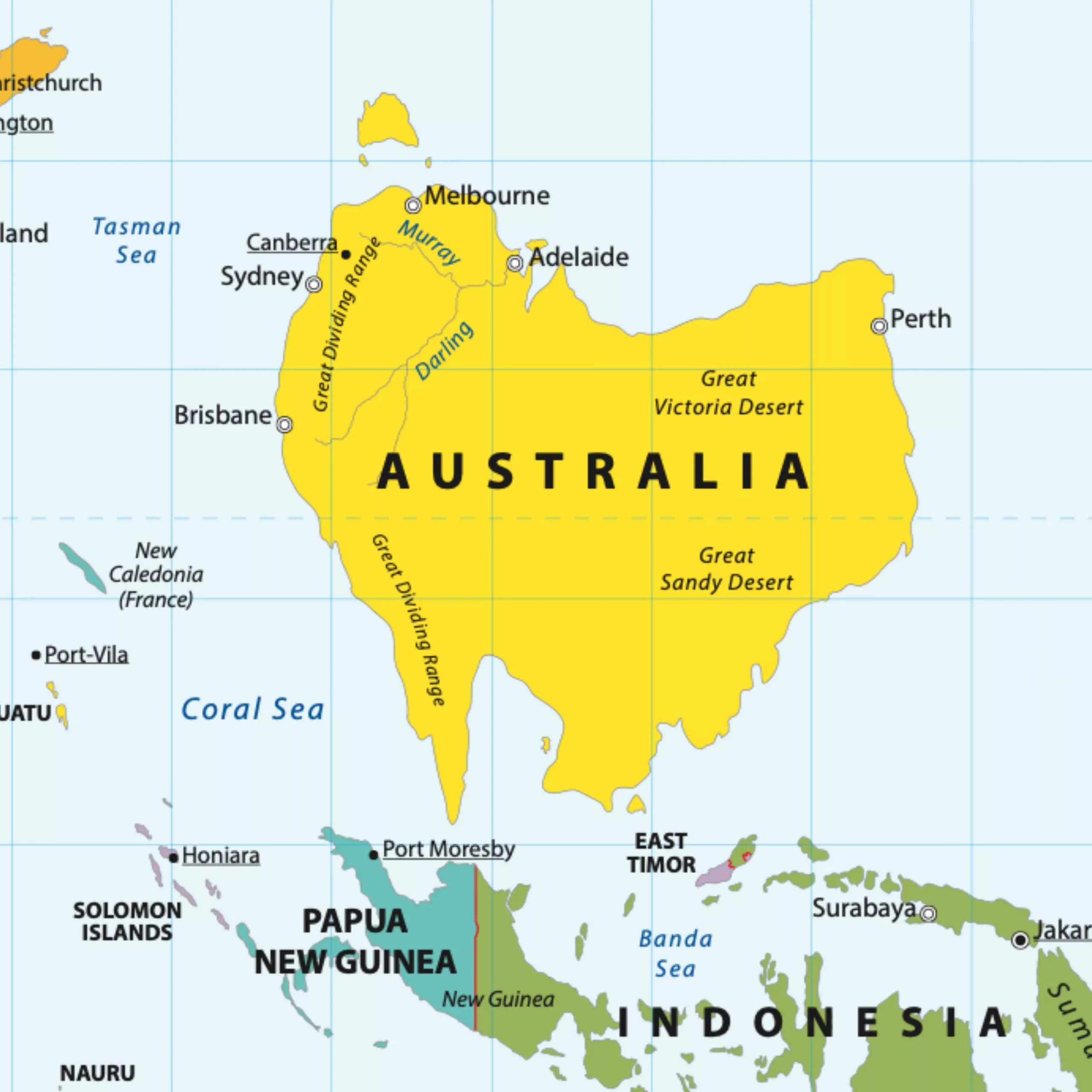 Hobo-Dyer, Modern, English, South pole up, simple cartography