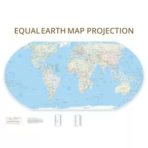 Equal Earth Wall Map