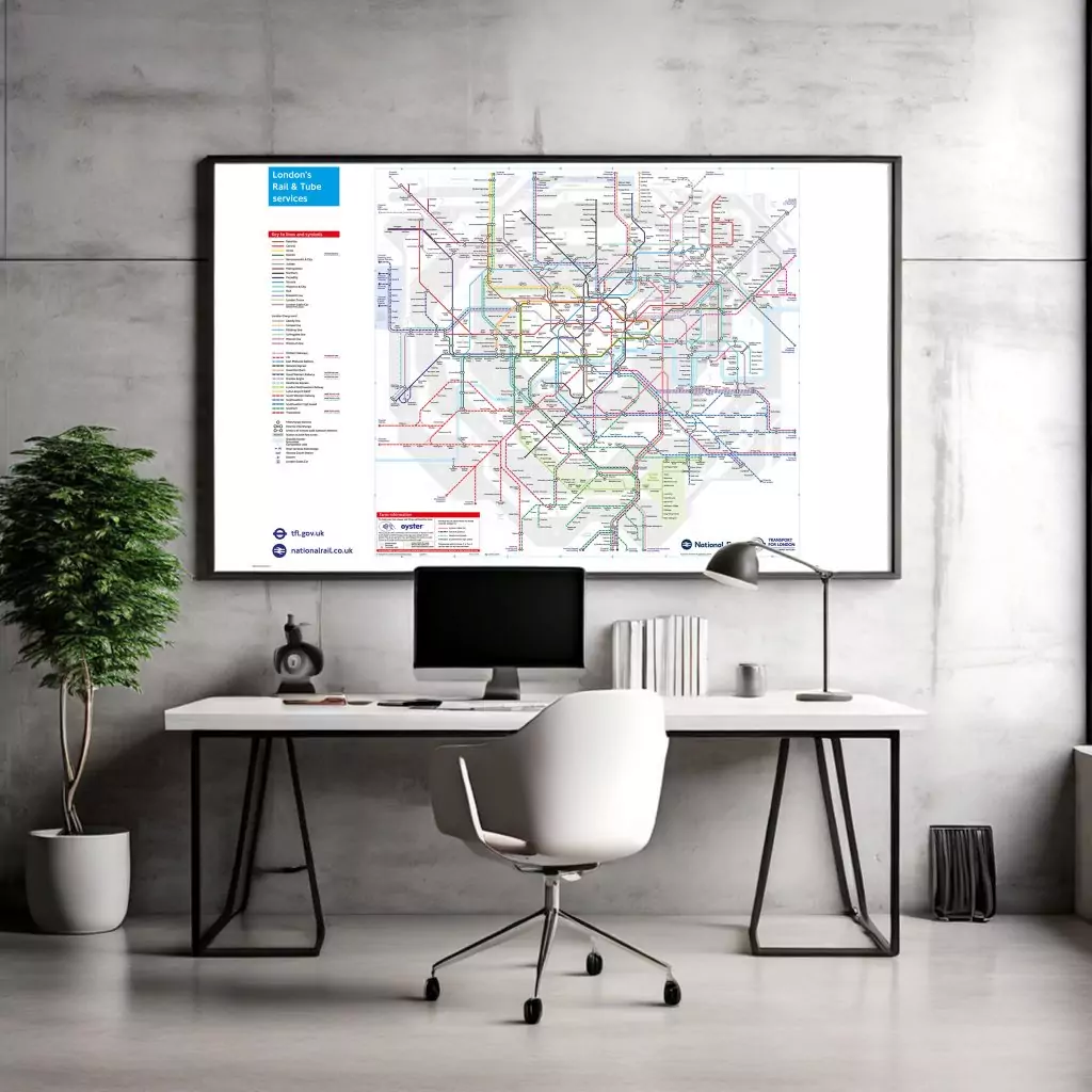 Official TfL London’s Rail & Tube Services Map | MapShop