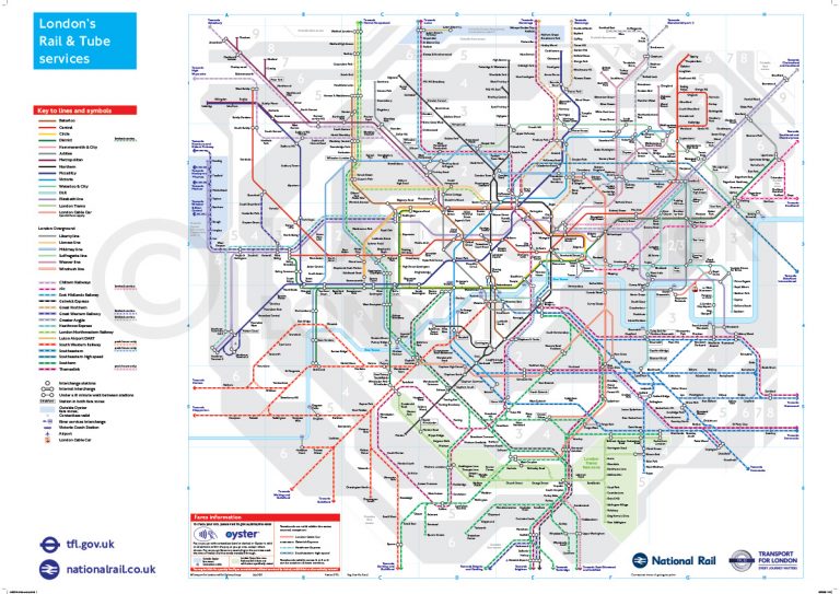 Official TfL London's Rail & Tube Services Map