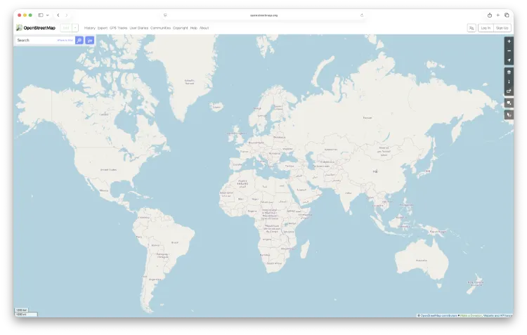 Web Mercator Projection OpenStreetMap