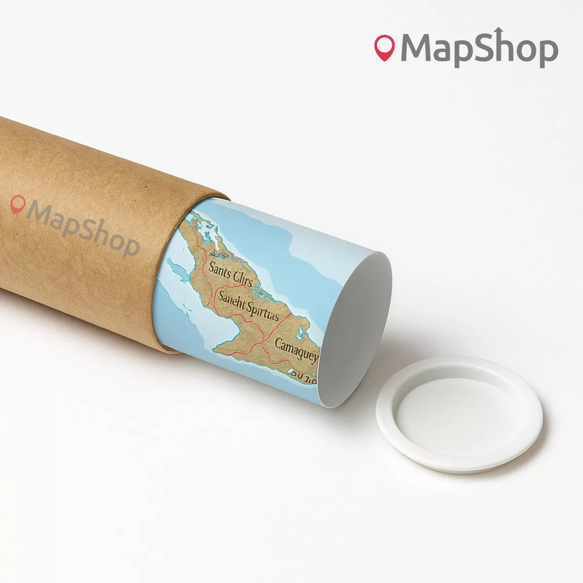 MapShop Posters are normally sent in sturdy tubes