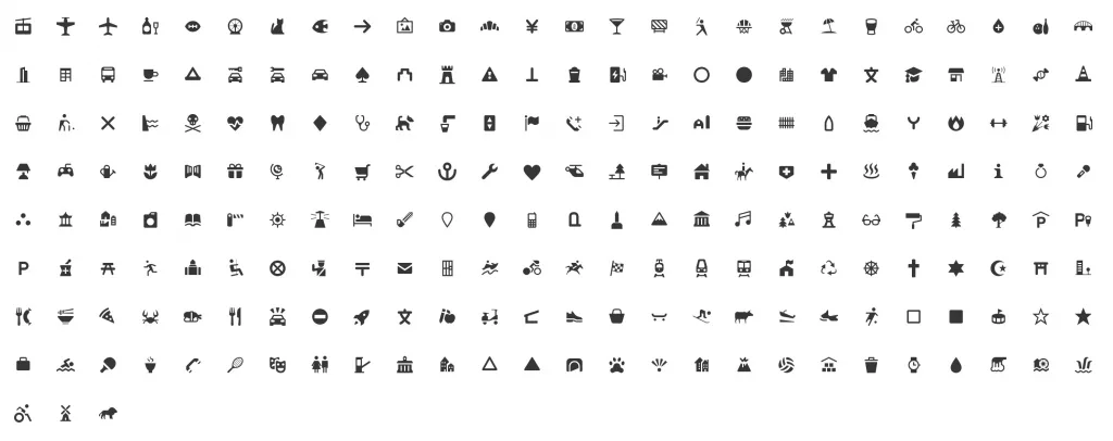 Public Domain Map Icons