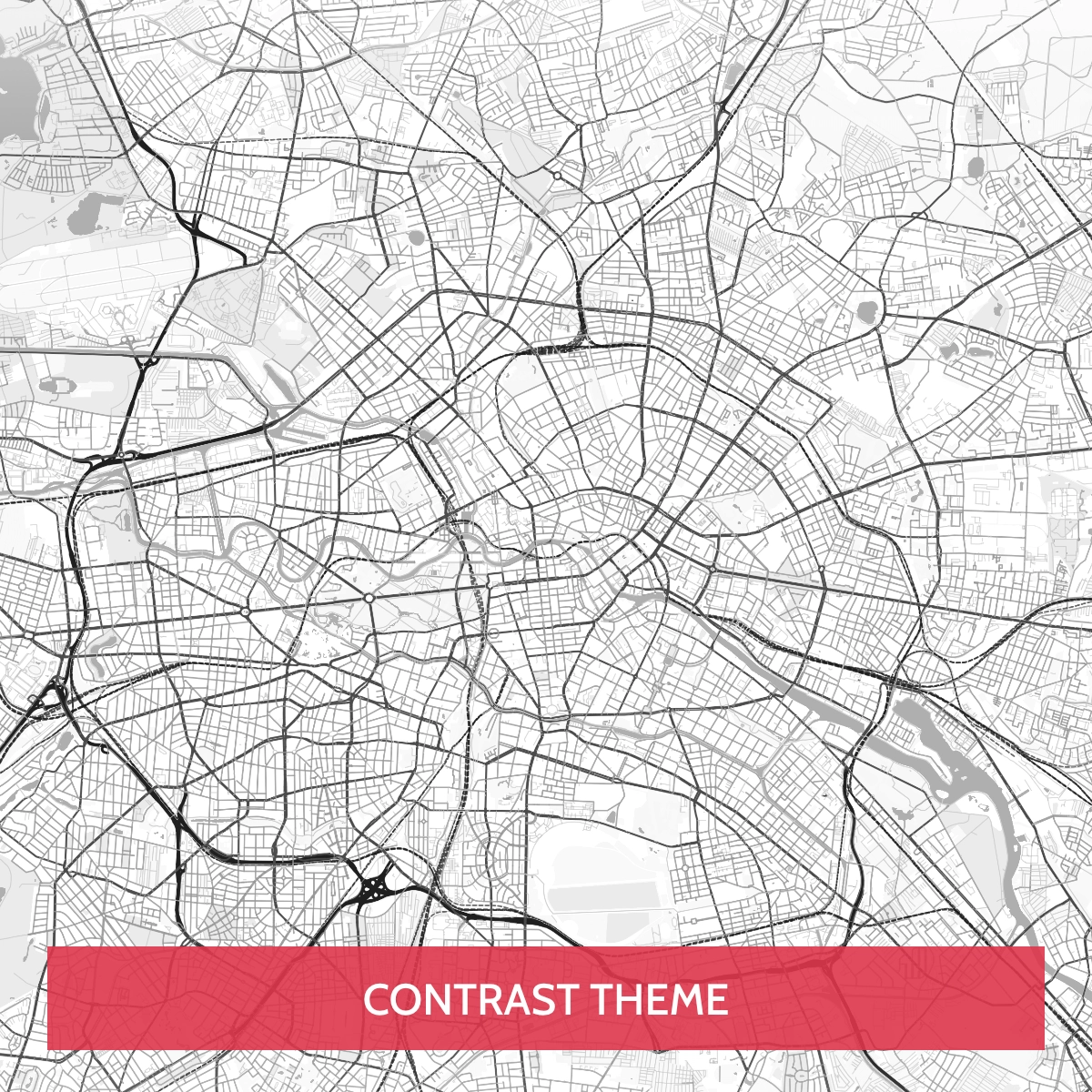 City Maps Theme - Contrast