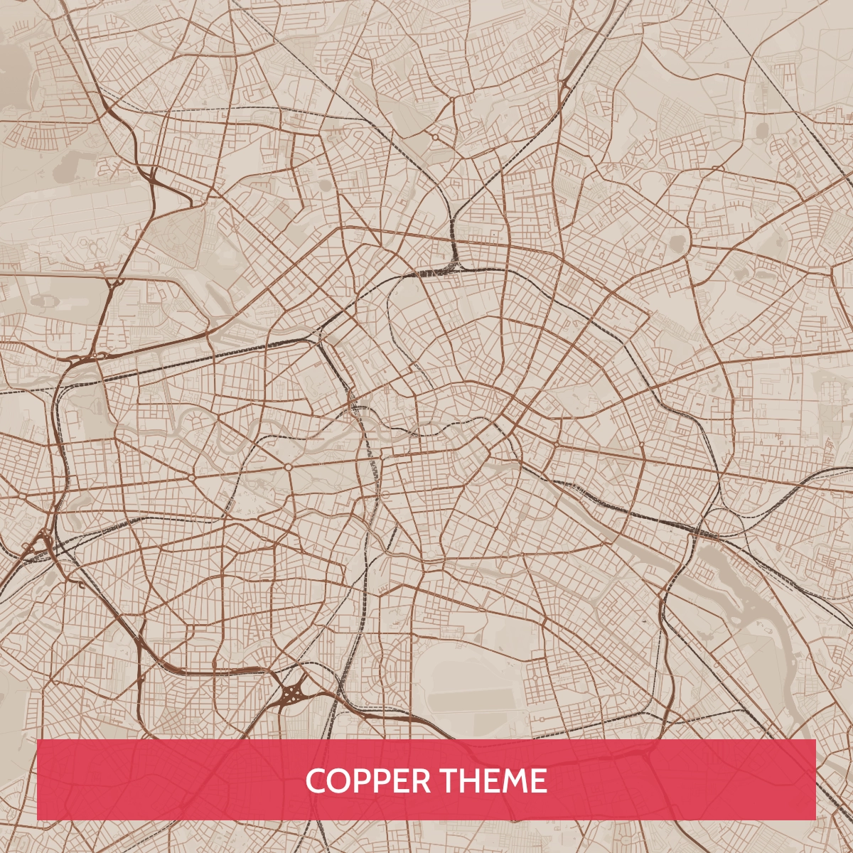 City Maps Theme - Copper