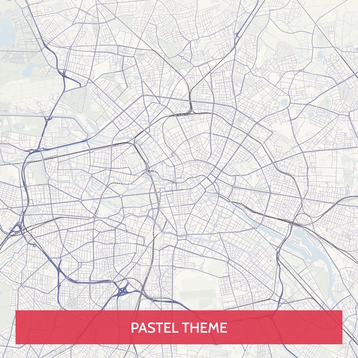 City Maps Theme - Pastel