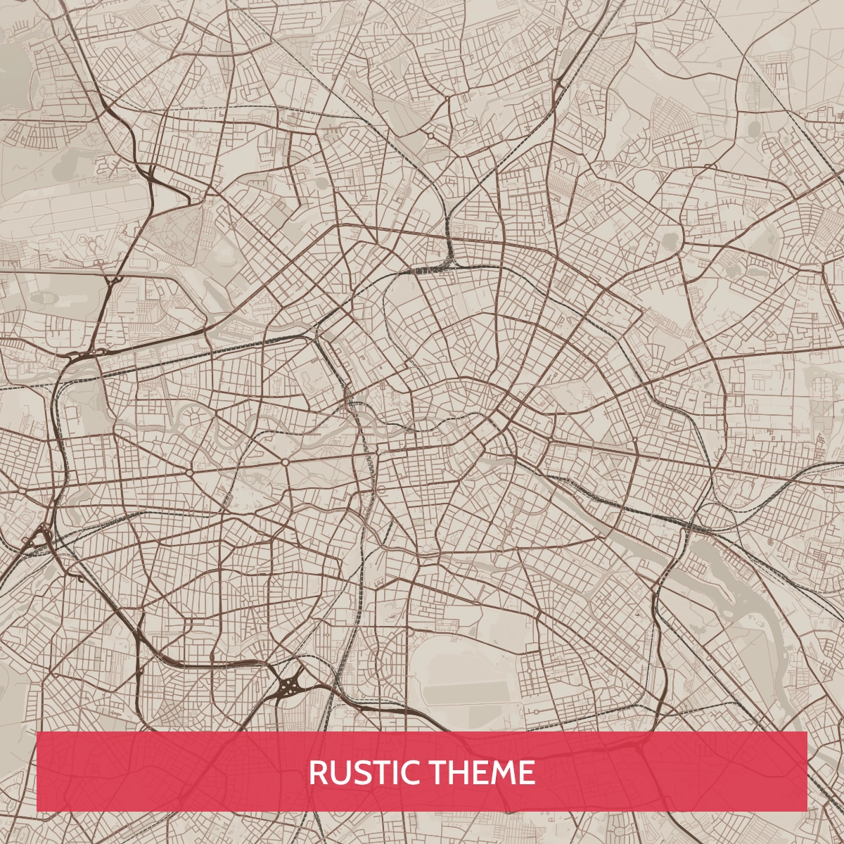City Maps Theme - Rustic