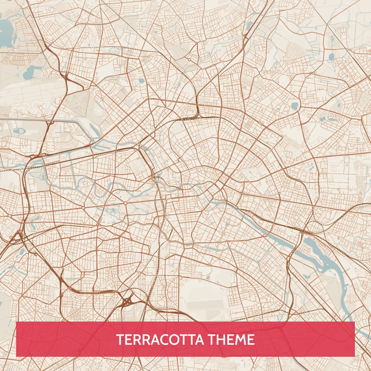 City Maps Theme - Terracotta