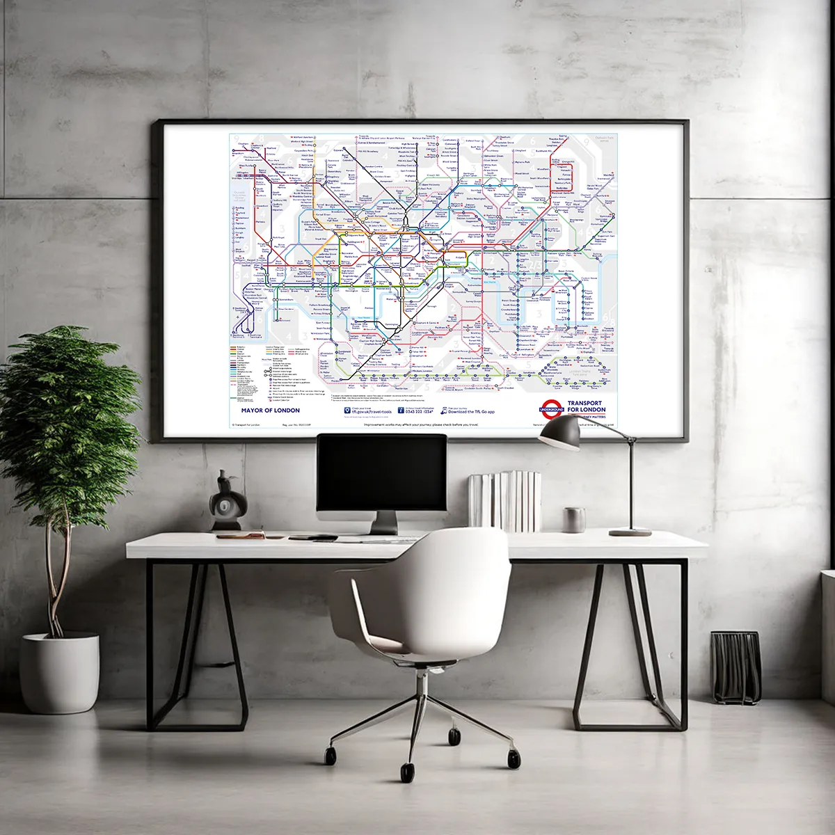 Official TfL Tube Map (Zonal Version)