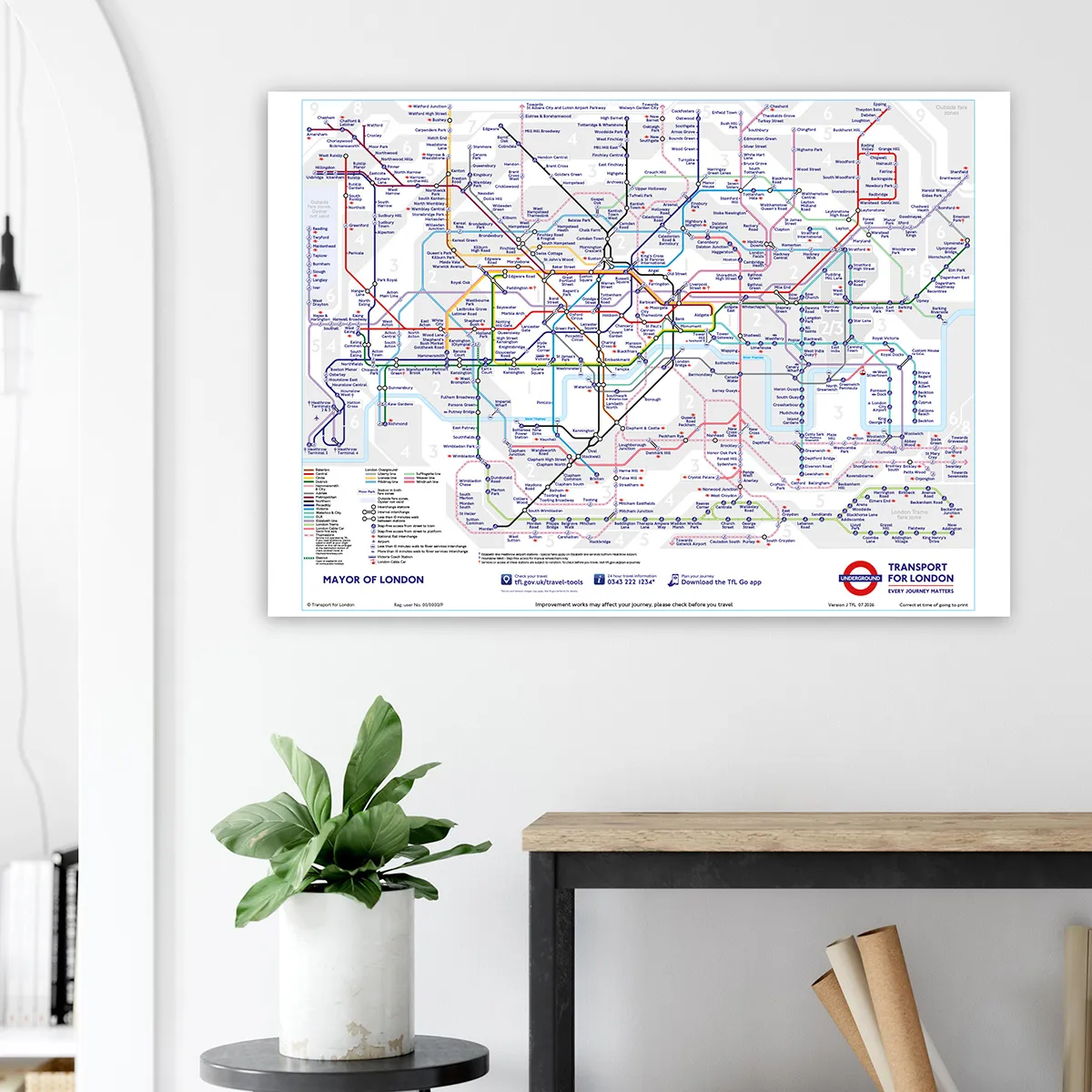 Official TfL Tube Map (Zonal Version)