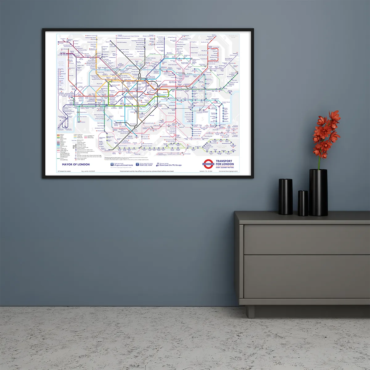 Official TfL Tube Map (Zonal Version)