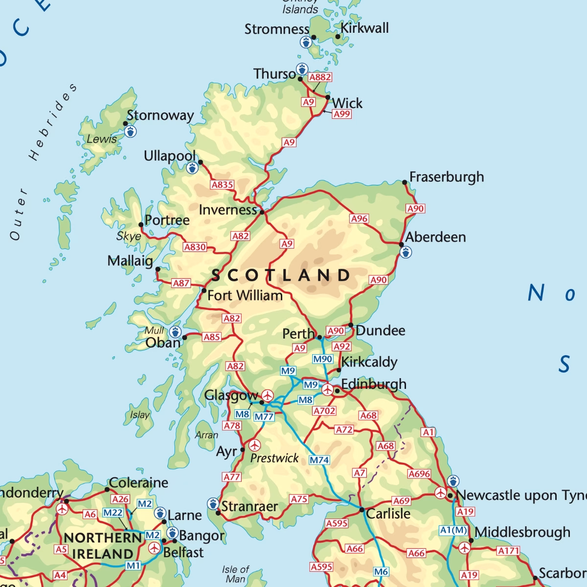 UK & Ireland Road Map